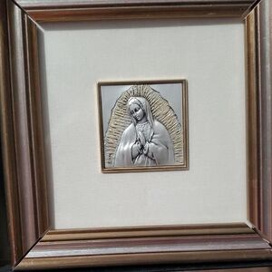 SALONI Sterling Silver Plaque with Gold Frame